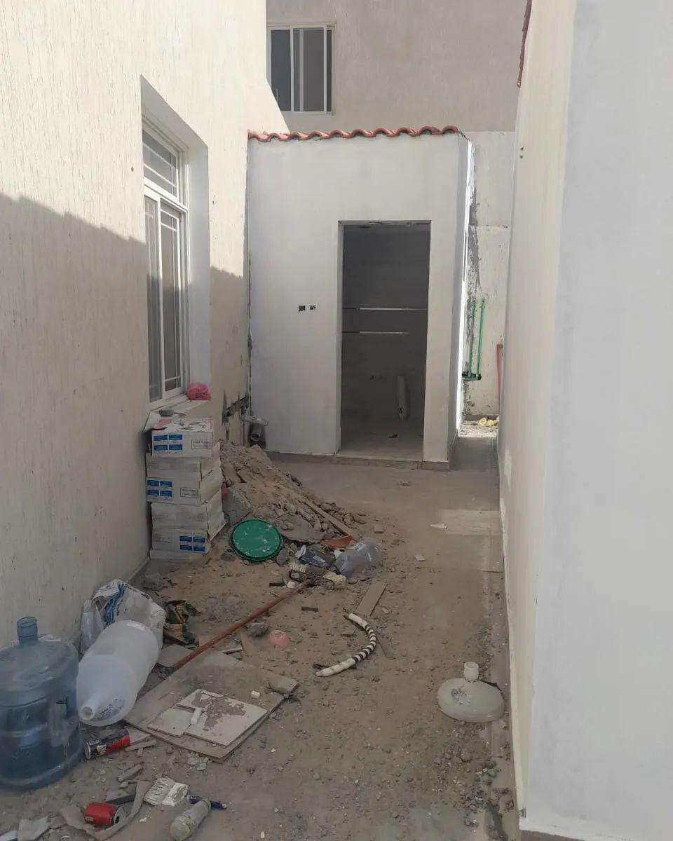 تجهيز مساحة خارجية ضمن أعمال بناء وملحقات